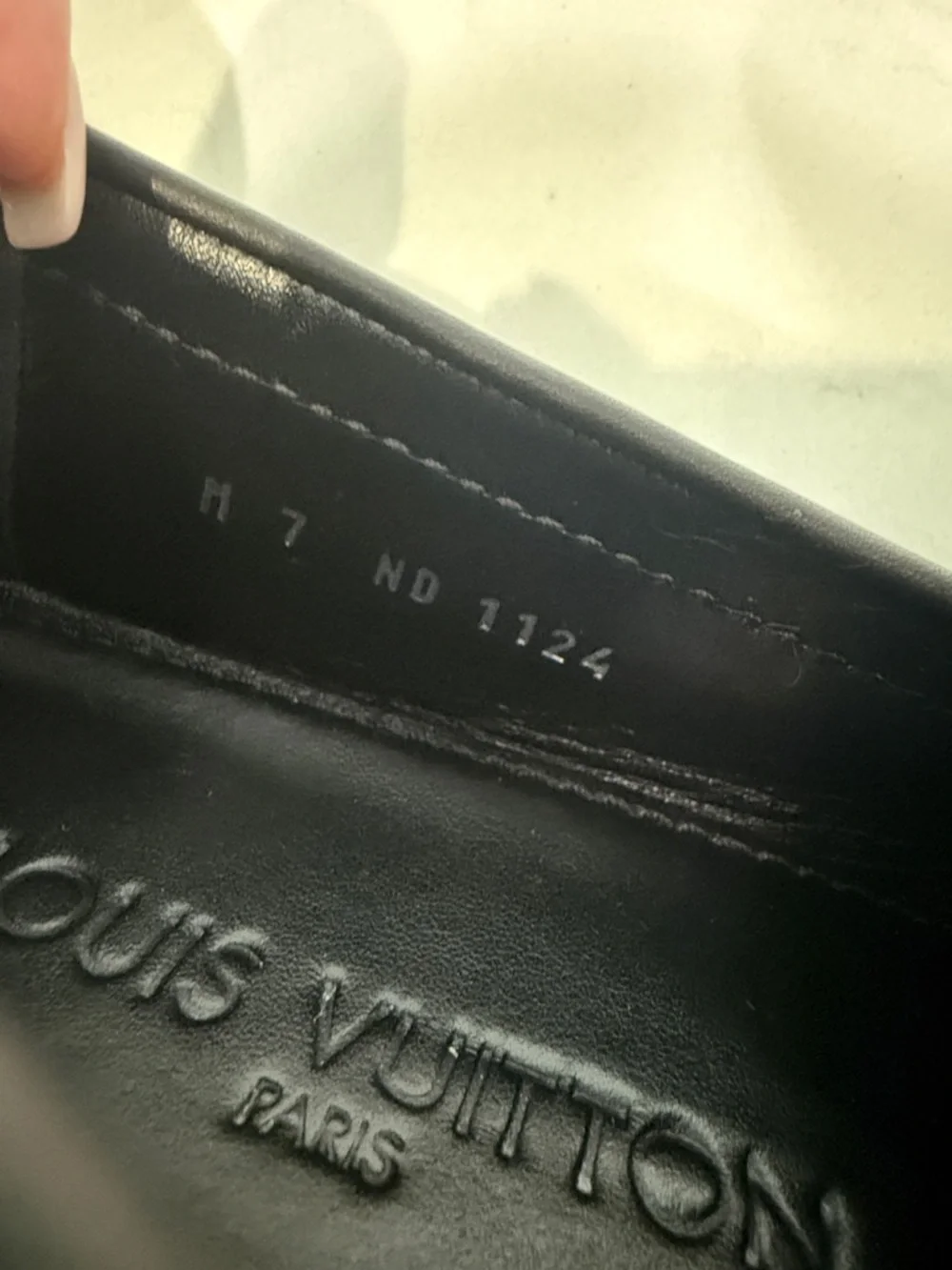 Louis Vuitton Black Men's Checkerboard Slip-On Loafers - Picture 7 of 9